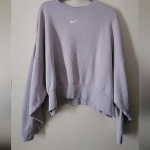 Nike Phoenix Fleece Oversize Crewneck Cropped Sweatshirt
